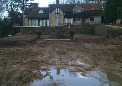 Landscaping in action