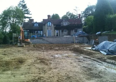 Landscaping in action