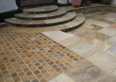 New tiled patio