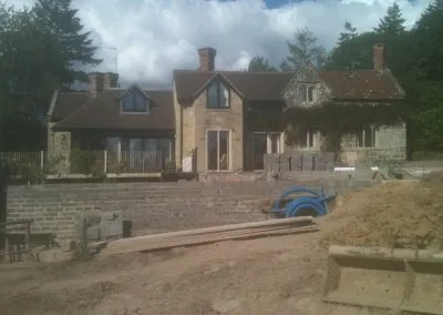 Landscaping in action