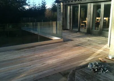 Wooden patio