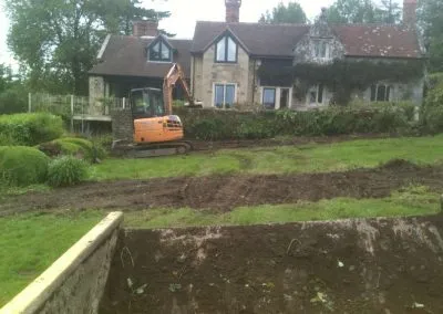 Landscaping in action