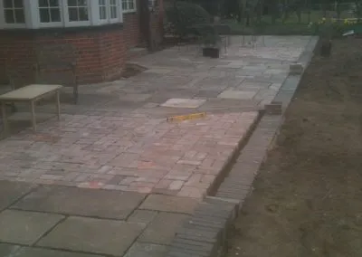 Landscaped drive