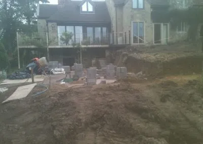 Landscaping in action