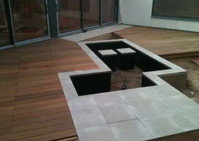 Pond being created