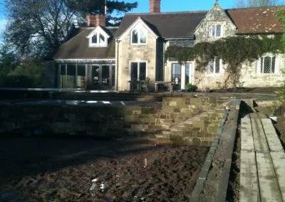 Landscaping in action